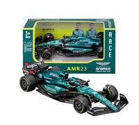 Bburago - Aston Martin AMR23#18 Stroll - Maqueta Realista de Coche de F1 a Escala 1:43, réplica Diecast con Licencia Oficial Aston Martin, Edad Recomendada 3+ años
