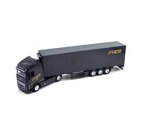 Bburago B18-31461V Street Fire HAULERS - Camión fundido a presión con remolque, Volvo FH16 Globetrotter 750 XXL-1:43, modelo de juguete coleccionable, varios diseños y colores