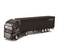 Bburago B18-31461V Street Fire HAULERS - Camión fundido a presión con remolque, Volvo FH16 Globetrotter 750 XXL-1:43, modelo de juguete coleccionable, varios diseños y colores