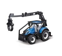 Bburago B18-31669 New Holland T7.315 Tractor con Cargador Frontal y 3 Troncos
