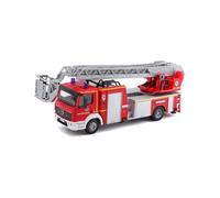 Bburago Die-Cast Mercedes ATEGO MAGIRUS DLK Fire Truck with Working Boom Coche Juguete, Varios diseños y Colores, Medio (May Cheong B18-32018)