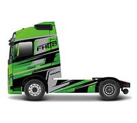 Bburago B18-32204 Street Fire HAULERS Custom CABS Camión Fundido a presión-Volvo FH16 Globetrotter 750 XXL Modelo de Juguete Coleccionable a Escala 1:43, Varios diseños y Colores