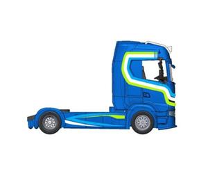 Bburago B18-32206 Street Fire HAULERS Custom CABS Truck-Scania S730-143 Escala Coleccionable Juguete Modelo Fundido a presión