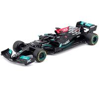 Bburago B18-38058B 1:43 F1 Mercedes AMG W12 E-Performance con Casco BOTTAS, Varios diseños y Colores