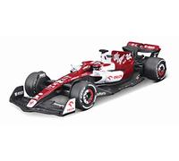 Bburago B18-38068Z Fórmula 1 Alfa Romeo F1 Team ORLEN C42 (2022) con Casco ZHOU Escala 1:43 Coche de Carreras Coleccionable Fundido a presión