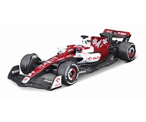Bburago B18-38068Z Fórmula 1 Alfa Romeo F1 Team ORLEN C42 (2022) con Casco ZHOU Escala 1:43 Coche de Carreras Coleccionable Fundido a presión