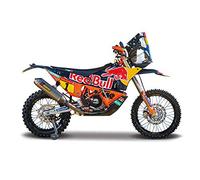 Bburago B18-51086 Bull WRB Cycle-KTM 450 Rally Factory Edition 2019 (Rider: Toby Price), naranja