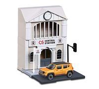 Bburago Bahnhof Coche, Ciudad 1/43 City-Estación + 1 vehículo, Color Tren, Large (Maycheong 31505)