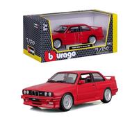 Bburago - BMW Serie 3 (1988) Escala 1:24, Réplica Diecast con Apertura de Puertas, Surtido Aleatorio, Licencia Oficial BMW