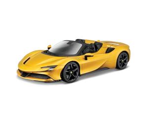 Bburago Burago - May Cheong Group Escala 1/18 - Ferrari-SF 90 Spider-Gold-Vehículo para Niño a Partir de 3 años-16016, 16016
