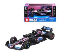 BBURAGO - BWT Alpine A524 Esteban Ocon #31 2024 - Modelo Realista a Escala 1:43, conducido por Esteban Ocon, Licencia Oficial Renault, Edad Recomendada 3+ años