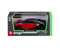 Bburago Caja de ventana deportiva Bugatti Chiron Sport a escala 1:32, escala 1:32, increíblemente detallada, réplica coleccionable de supercoche