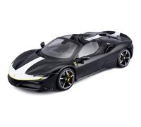 Bburago Coche a Escala Ferrari Signature Series SF90 Spider (Negro, Escala 1:18)