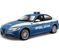 BBURAGO - Policía Maqueta de Coche Realista a Escala 1:24 (Elección aleatoria Entre los Modelos Disponibles), Licencia Oficial de policía y de Fabricante de Coches, Edad Recomendada 3+ Años