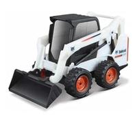 Bburago Die-Cast Bobcat Skid-Steer Loader with Working Bucket Collectible Model Toy-1:50 Scale Cargador Deslizante S590 de 10 cm con Cubo, Varios diseños y Colores (May Cheong B18-31801)