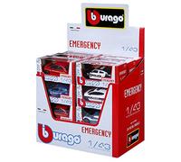 Burago- Bburago Emergency, Modellautos / 1:43, Sortiert im Display Ford Bomberos Modelos a Escala, Multicolor (221074)