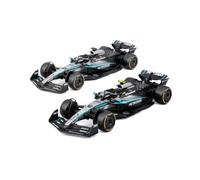 Bburago Escala 1:43 Mercedes-AMG F1 W16 2025 - George Russell & Kimi Antonelli Team Two-Pack | Set Oficial de Mercedes Licensed Die-Cast Set | 2025 Formula 1 Collector's Set