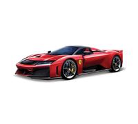 Bburago Escala Ferrari F80 1:43 - Race & Play Die-Cast Model Car | réplica Oficial de Ferrari Licensed Hypercar | Modelo Compact Collector's | Rojo