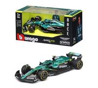 Bburago - F1 Aston Martin AMR25 Fórmula 1 2025#14 Alonso, Modelo de Coche diecast a Escala 1:43, réplica Oficial de Aston Martin, Detalles realistas, Edad Recomendada 3+ años