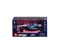 Bburago - F1 BWT Alpine A525 2025#10 Gasly, Coche diecast a Escala 1:43 con Detalles auténticos, réplica F1 Alpine, decoración Azul/Rosa, Licencia Oficial, Edad Recomendada 3+ años