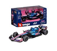 Bburago - F1 BWT Alpine A525 2025#10 Gasly, Coche diecast a Escala 1:43 con Detalles auténticos, réplica F1 Alpine, decoración Azul/Rosa, Licencia Oficial, Edad Recomendada 3+ años