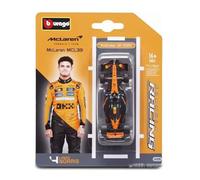 Bburago - F1 McLaren F1 MCL39 2025#4 Lando Norris, Coche diecast a Escala 1:64, réplica Detallada de monoplaza de Fórmula 1, Colores Oficiales de McLaren, blíster Coleccionable, 14+