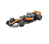 Bburago F1 McLaren MCL60 British 2023 | Oscar Piastri 81 con escaparate y piloto - Miniatura Modelo Coche Regalo aleación a presión ABS Coleccionable Escala 1:43