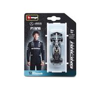 Bburago - F1 Mercedes-AMG F1 W16 2025#12 Antonelli, Coche diecast a Escala 1:64, réplica Detallada de monoplaza de Fórmula 1, Colores Oficiales de Mercedes, blíster de colección, 14+