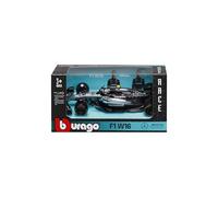 Bburago - F1 Mercedes-AMG W16 2025#12 Antonelli, Coche diecast a Escala 1:43 con Detalles auténticos, réplica F1 Mercedes, carrocería Plateada/Negra, Licencia Oficial, Edad Recomendada 3+ años.