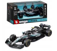 Bburago - F1 Mercedes-AMG W16 2025#12 Antonelli, Coche diecast a Escala 1:43 con Detalles auténticos, réplica F1 Mercedes, carrocería Plateada/Negra, Licencia Oficial, Edad Recomendada 3+ años.