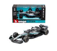 Bburago - F1 Mercedes-AMG W16 2025#63 Russell, Auto Diecast in Scala 1:43 con Dettagli Autentici, Replica F1 Mercedes, Livrea Argento/Nera, Licenza Ufficiale, Età Consigliata 3+ Anni