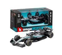 Bburago - F1 Mercedes-AMG W16 2025#63 Russell, Auto Diecast in Scala 1:43 con Dettagli Autentici, Replica F1 Mercedes, Livrea Argento/Nera, Licenza Ufficiale, Età Consigliata 3+ Anni