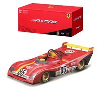 Bburago Ferrari 312P '72: Modelo de Coche a Escala 1:43, Serie Ferrari Racing, Caja de Regalo, 12 cm, Rojo #85 (18-36302)