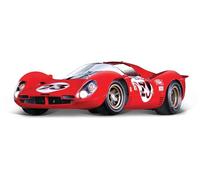 Bburago - Ferrari 330 P4 Daytona 1967, Coche diecast a Escala 1:24, réplica Fiel con Puertas móviles, Leyenda de Las Carreras de Resistencia, Licencia Ferrari, Edad Recomendada 14+ años