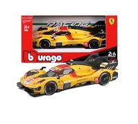 Bburago - Ferrari 499P 24H LE Mans Champion 2025#83, Coche de fundición a Escala 1:43, réplica Detallada del Ganador de Le Mans, Licencia Oficial de Ferrari, Edad Recomendada a Partir de 3 años