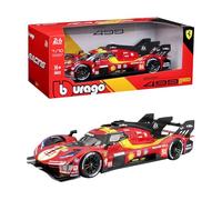 Bburago - Ferrari 499P 24H LMH Hypercar 2025#51, Coche diecast a Escala 1:18, réplica Detallada con Puertas Que se abren, librea Oficial de Ferrari, Edad Recomendada: 14+