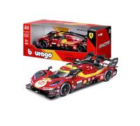 Bburago - Ferrari 499P 24H LMS Hypercar 2025#51, Coche de fundición a Escala 1:24, réplica Detallada del protagonista de Le Mans, Puertas Que se abren, Licencia Oficial de Ferrari, 14+