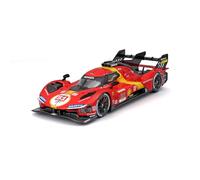 Bburago - Ferrari 499P LMH #51 2023 - Maqueta Realista de Coche a Escala 1:24, ganadora de Le Mans 2023, Licencia Oficial Ferrari, Edad Recomendada 14+ años