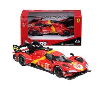 Bburago - Ferrari 499P LMH No. 51 - Coche Realista Escala 1:43, Modelo 2023 Campeón de Las 24H de Le Mans, Réplica en Miniatura con Licencia Oficial Ferrari, Edad Recomendada 14+ Años