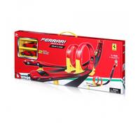 Bburago Ferrari Doble Loop Incluyendo 2 Coches Juguetes de Carrera Duelo 1:43