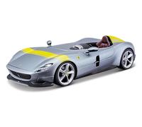 Bburago Coche a Escala - Ferrari Monza SP1 Signature Edición (Plata, 1:43)