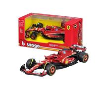 Bburago 1/43 - SF-24 para Scuderia Ferrari F1 Team SF24 Signature Die Cast Adult Model Car Display F1 GP 2024 Collection - #55 Carlos Sainz