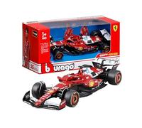 Bburago Ferrari SF-25 F1 2025#16 Leclerc 1:43 modelo de coche de diecast realista en miniatura F1 con licencia oficial Ferrari, recomendado a partir de 3 años