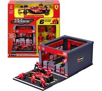 BBurago Ferrari SF24 #55 C. Sainz Pit Stop Diorama - 18-36862 - Escala 1:43