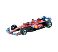 Auto Burago F1 Ferrari Sf-24 Edición Miami GP Escala 1:18 Leclerc #16