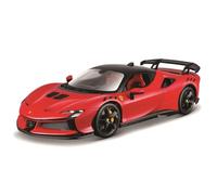 Bburago - Ferrari SF90 XX Stradale, Coche Diecast a Escala 1:24, Réplica Detallada del Superdeportivo, Puertas y Maletero Que se Abren, Licencia Oficial Ferrari, Edad Recomendada 3+ Años