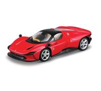 Bburago - Ferrari Signature - Daytona SP3 - Reproducción del vehículo a Escala 1/43 - Rojo - Juguete para niños coleccionables a Partir de 14 años - 36914R