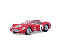 Bburago Ferrari Testarossa (1959): Modelo de Coche a Escala 1:43, Serie Ferrari Racing, Caja de Regalo, 12 cm, Rojo #4 (18-36307)