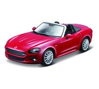 Bburago- FIAT 124 Spider Juguete, Color Rosa (May Cheong 18-30424)