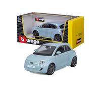Bburago - Fiat 500 E - Maqueta Realista de Coche a Escala 1:24, réplica diecast con Puertas Que se abren, Licencia Oficial Fiat, Edad Recomendada 3+ años
